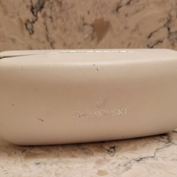 Swarovski Official Sunglasses SK 157 01B Crystal Black Frames Purple Lenses Cat - Picture 12 of 16